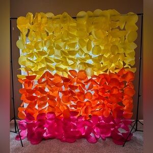 Beautiful vibrant tri-colored backdrop for any occasion.